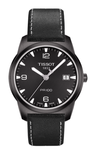 Tissot PR 100 Quartz 38 PVD / Black / Strap